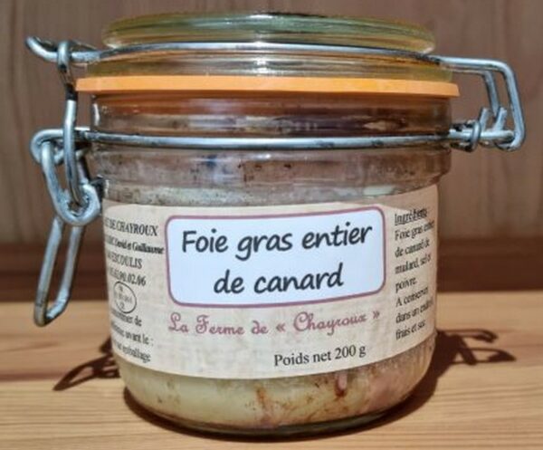 Foie Gras Entier de canard 200g
