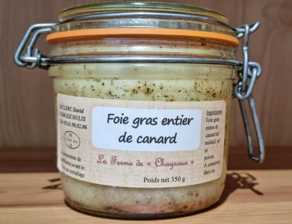 Foie Gras Entier de Canard 350g