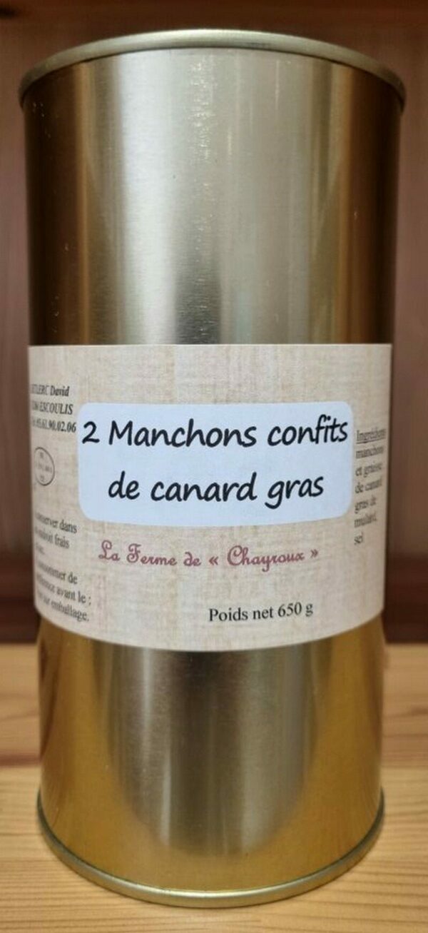 2 Manchons Confits de Canard - Boite