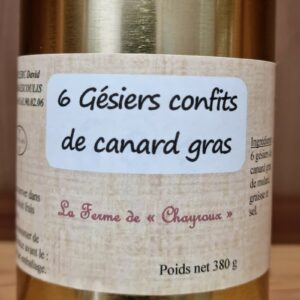 6 Gésiers Confits de Canard