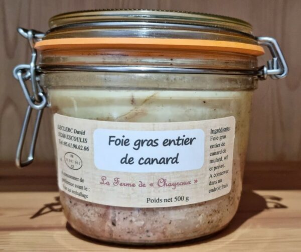Foie Gras Entier de Canard 500g