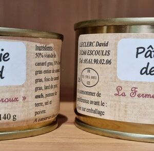 Pâté de Canard au Foie Gras